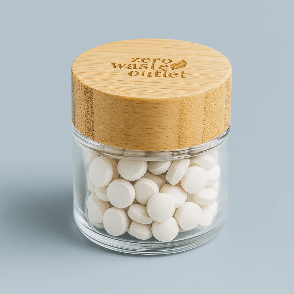 Glass Jar For Tooth Tablets - Empty Zero Waste Outlet