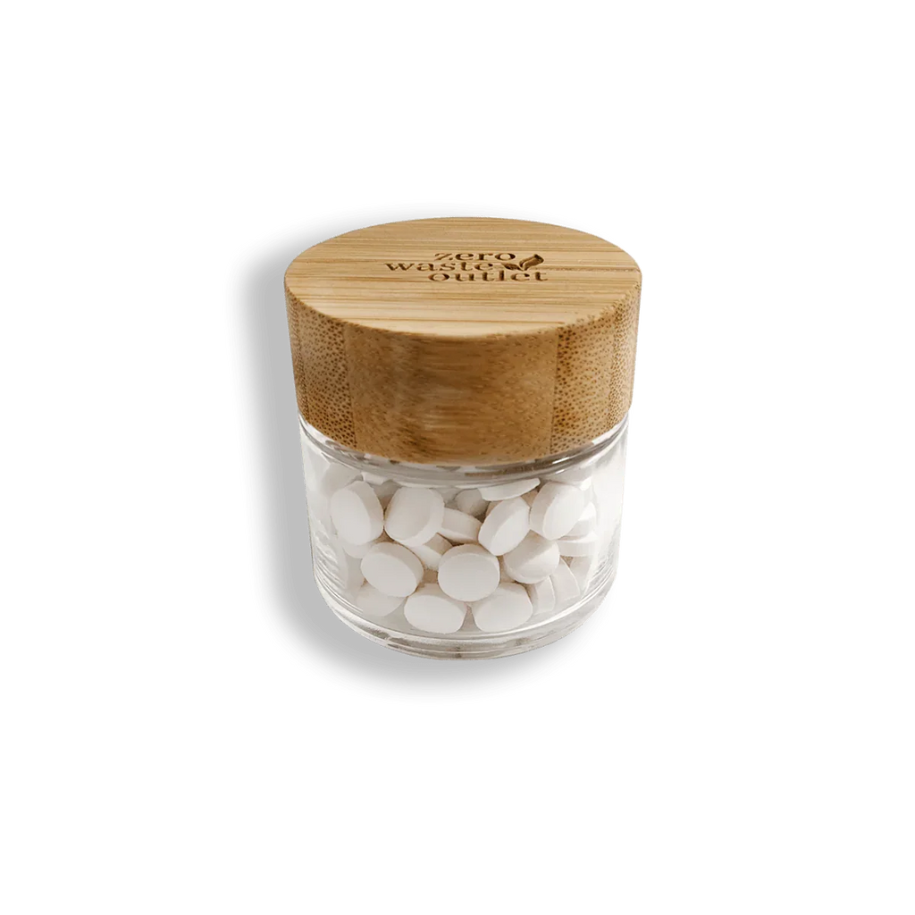 Glass Jar For Tooth Tablets - Empty Zero Waste Outlet