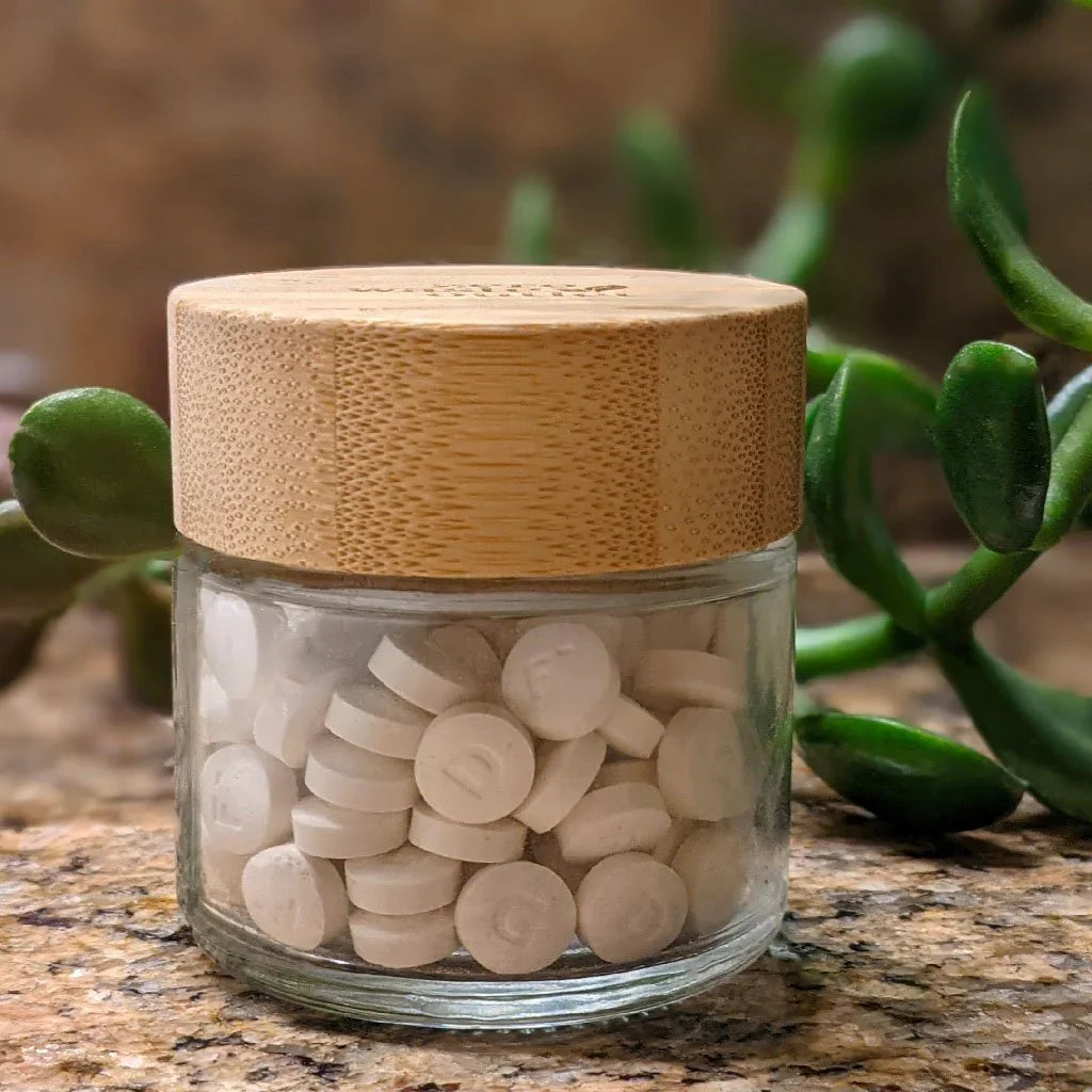 Glass Jar For Tooth Tablets - Empty Zero Waste Outlet