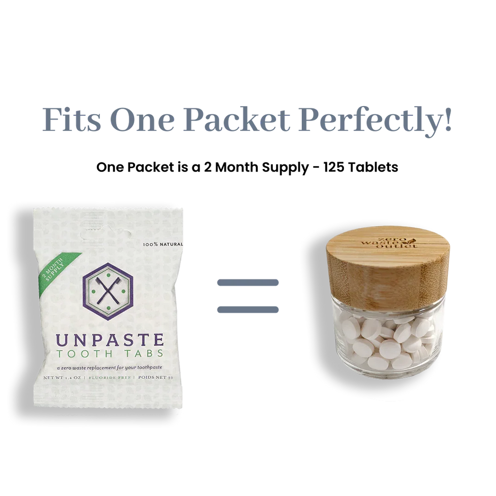 Glass Jar for Tooth Tablets - Empty - House Of Avana