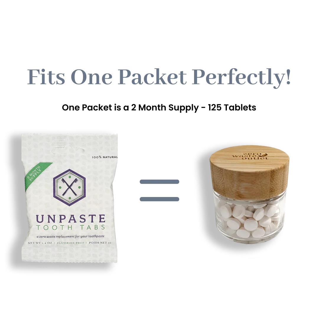 Glass Jar for Tooth Tablets - Empty - House Of Avana