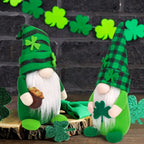 Gnome Decorations - Lucky Green Felt 2pcs