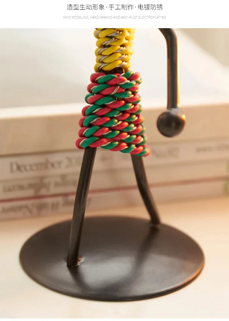 Retro Candle Holder - Abstract Art Gold, alternate view - House Of Avana