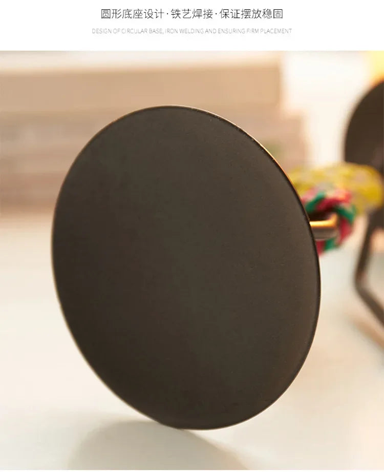 Retro Candle Holder - Abstract Art Gold, alternate view - House Of Avana