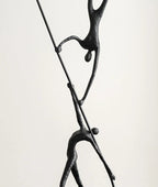 Abstract Sculpture - Acrobatic Figurine Gold Finish, in-use display - House Of Avana