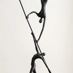 Abstract Sculpture - Acrobatic Figurine Gold Finish, lifestyle image - House Of Avana