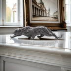 Abstract Leopard Sculpture - Gold Finish, lifestyle image - House Of Avana