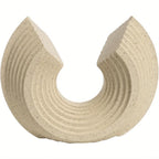 Bechive Wave Abstract Statues Shelf Decor, Resin Gold Modern Art Sculpture Decoration, Home Decor... - House Of Avana