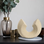 Bechive Wave Abstract Statues Shelf Decor, Resin Gold Modern Art Sculpture Decoration, Home Decor... - House Of Avana