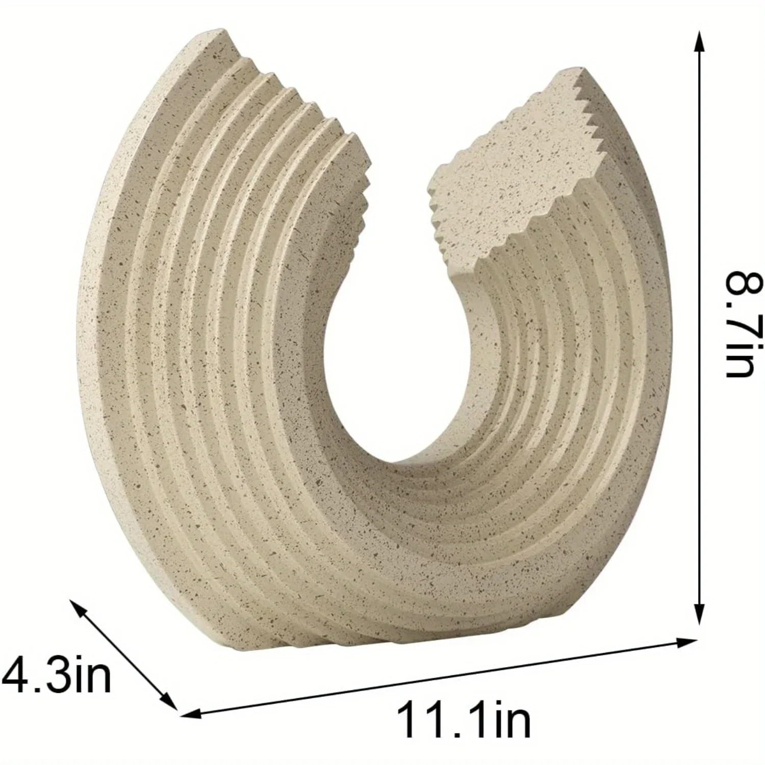 Bechive Wave Abstract Statues Shelf Decor, Resin Gold Modern Art Sculpture Decoration, Home Decor... - House Of Avana