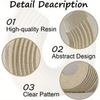 Bechive Wave Abstract Statues Shelf Decor, Resin Gold Modern Art Sculpture Decoration, Home Decor... - House Of Avana