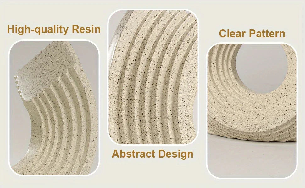 Bechive Wave Abstract Statues Shelf Decor, Resin Gold Modern Art Sculpture Decoration, Home Decor... - House Of Avana