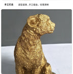 Leopard Decor - Cheetah Print Gold Accent, dimensions view - House Of Avana