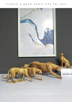 Leopard Decor - Cheetah Print Gold Accent, texture detail - House Of Avana