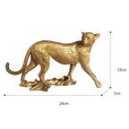 Leopard Decor - Cheetah Print Gold Accent, top view - House Of Avana