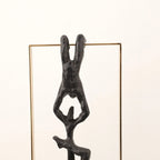 Retro Figure Ornament - Simple Metal Frame Gold, alternate view - House Of Avana