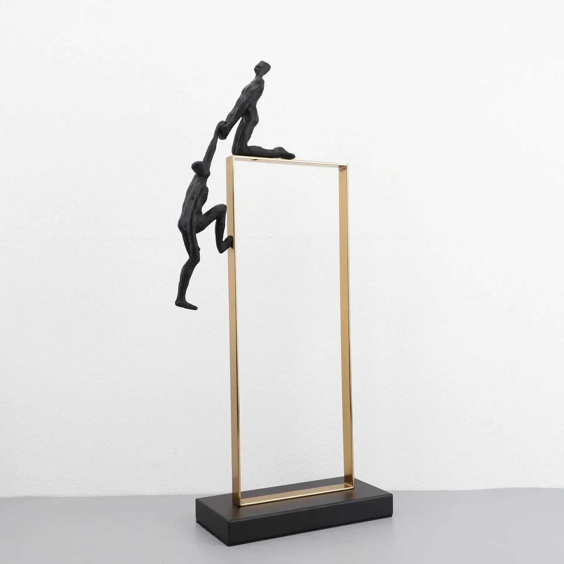 Retro Figure Ornament - Simple Metal Frame Gold, alternate view - House Of Avana