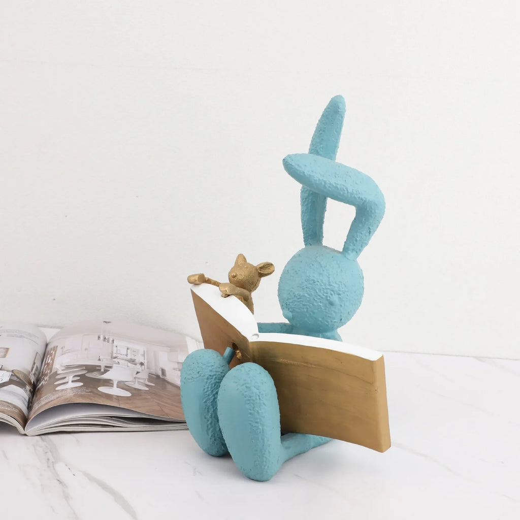 Retro Figure Ornament - Simple Metal Frame Gold, angled view - House Of Avana