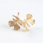 Gold Garden Napkin Ring - Set of 4 Tea + Linen