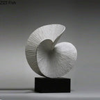 Geometric Art Sculpture - Gold Miniature Desktop Statue, front view - House Of Avana