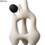 Geometric Art Sculpture - Gold Miniature Desktop Statue, top view - House Of Avana