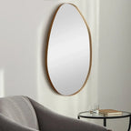 Gold Metal Framed Wall Mirror - House Of Avana