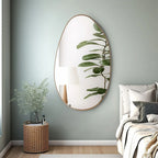 Gold Metal Framed Wall Mirror - House Of Avana