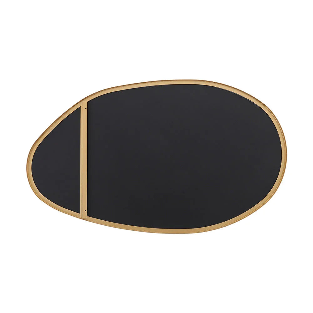 Gold Metal Framed Wall Mirror - House Of Avana