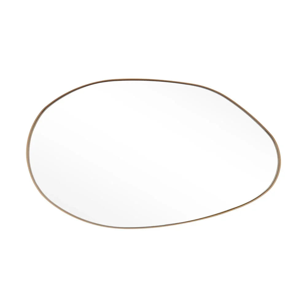 Gold Metal Framed Wall Mirror - House Of Avana