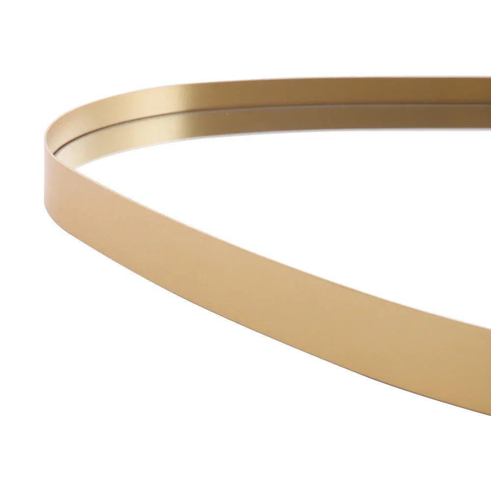 Gold Metal Framed Wall Mirror - House Of Avana