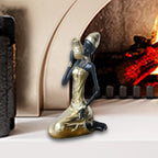 African Gold Sculpture - Tribal Lady Tabletop, product packaging - House Of Avana