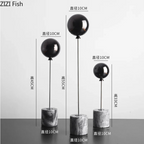 Marble Base Statue - Gold Balloon Sculpture, lifestyle image - House Of Avana