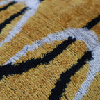 Canvello Handmade Luxury Gold Throw Pillows - 16x16 Inch, back view - House Of Avana