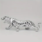 Tiger Ornament - Majestic Gold Detailed, angled view - House Of Avana