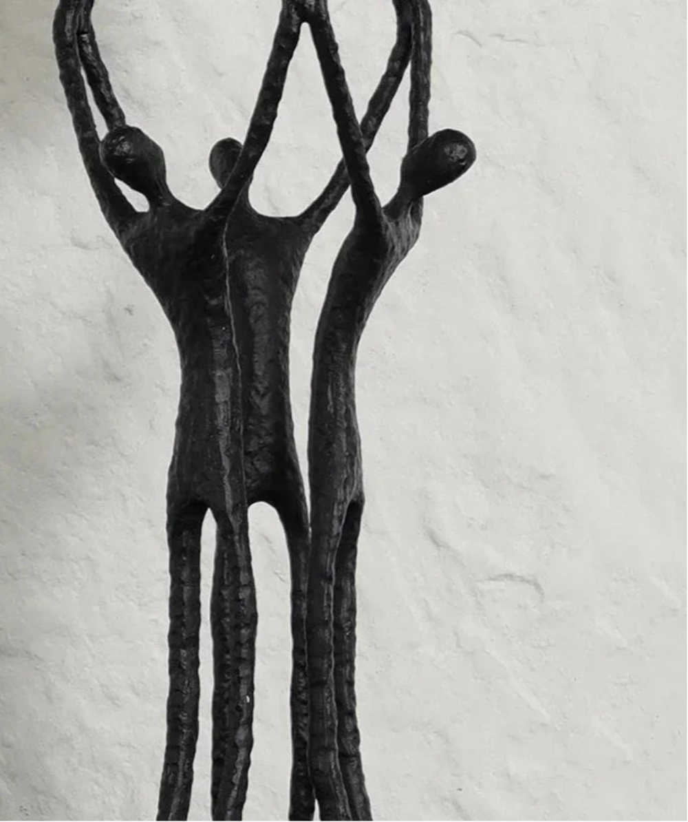 Golden Ball Weightlifter Statue - House of Avana