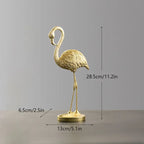 Northeuins Resin Golden Flamingo Figurines for Interior Luxury Animal Ornament Home Office Desktop Decor... - House Of Avana