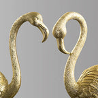 Northeuins Resin Golden Flamingo Figurines for Interior Luxury Animal Ornament Home Office Desktop Decor... - House Of Avana
