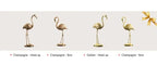 Northeuins Resin Golden Flamingo Figurines for Interior Luxury Animal Ornament Home Office Desktop Decor... - House Of Avana