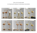 Northeuins Resin Golden Flamingo Figurines for Interior Luxury Animal Ornament Home Office Desktop Decor... - House Of Avana