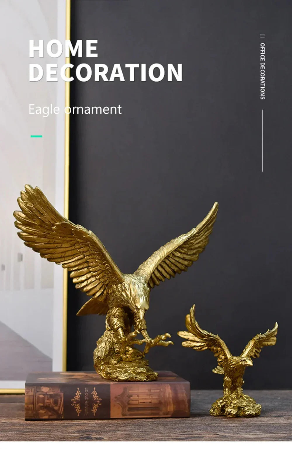 Golden Eagle Statue - House Of Avana