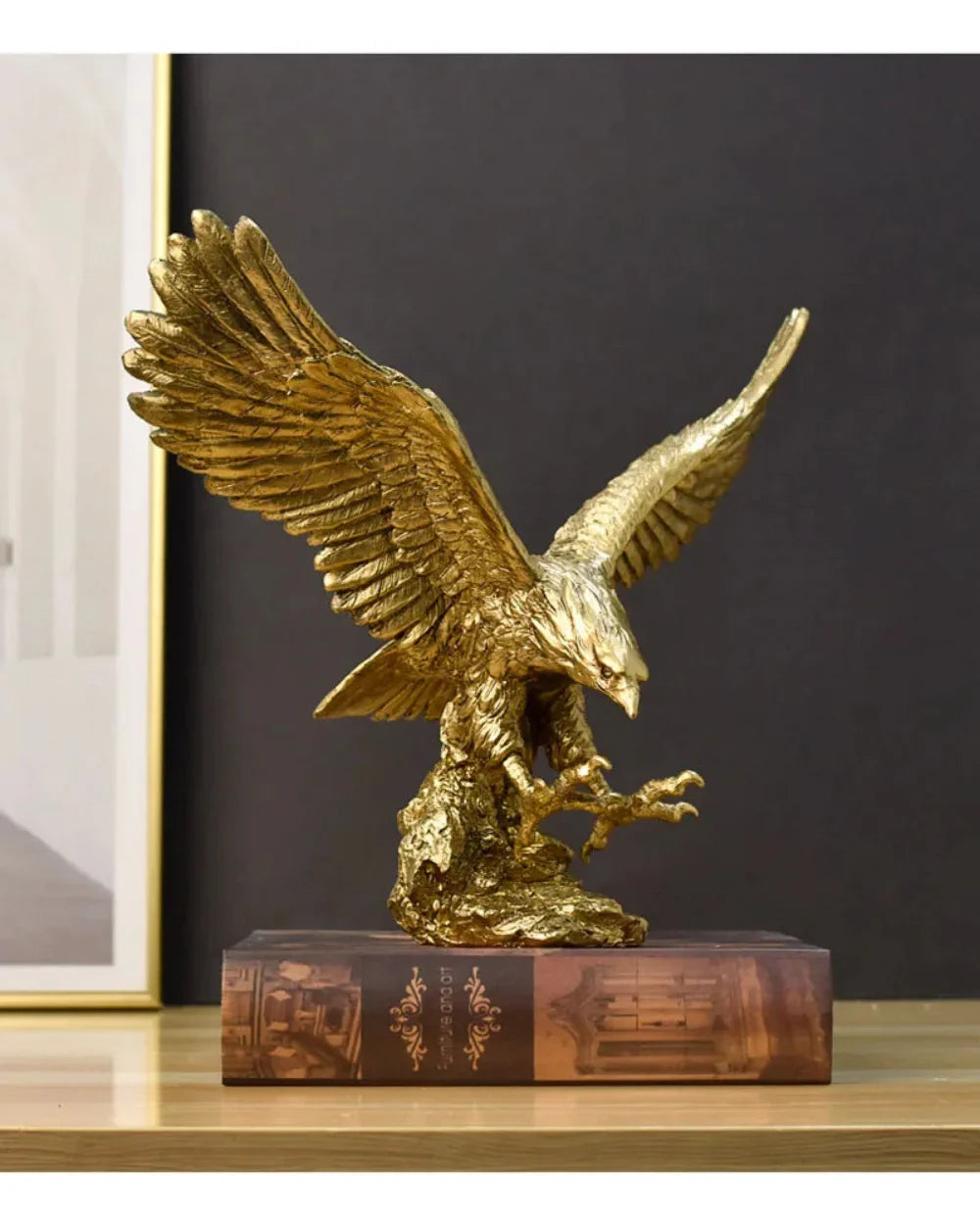 Golden Eagle Statue - House Of Avana