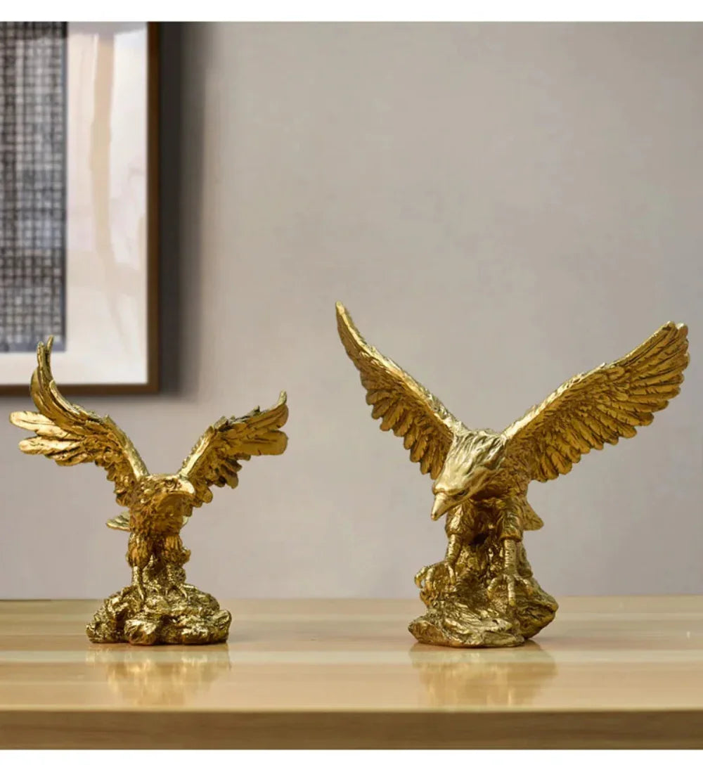 Golden Eagle Statue - House Of Avana
