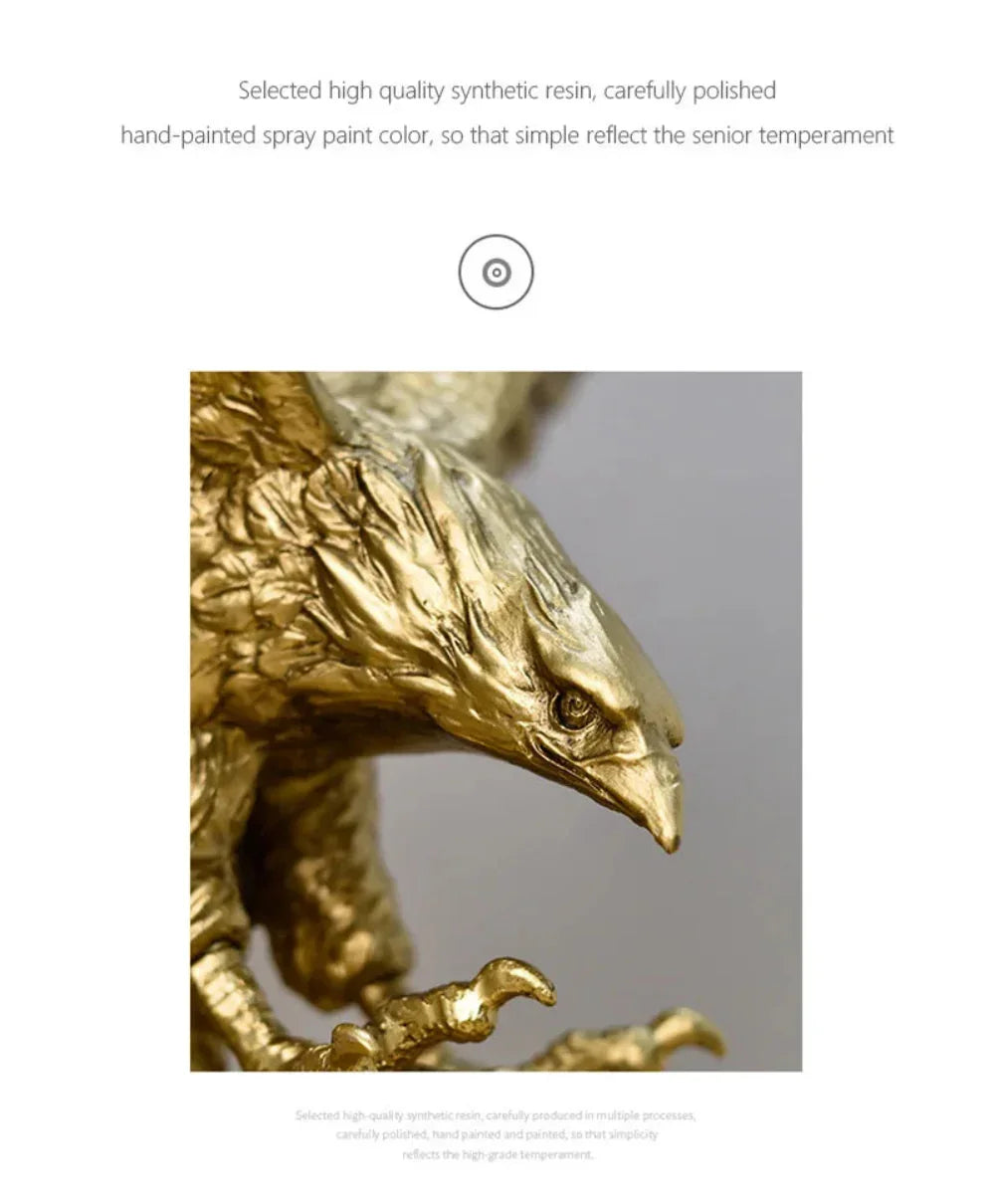 Golden Eagle Statue - House Of Avana