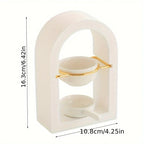 1 Set Golden Burner Essential Oil Lamp Candle Holder for Home Use - House Of Avana