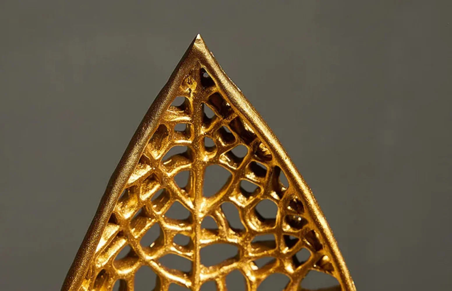 Golden Leaf Tabletop Sculpture - House Of Avana