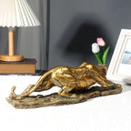 Golden Leopard Statue - House Of Avana