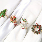 [6pcs Golden Napkin Rings] 6pcs Golden Napkin Rings | Perfect for Christmas, Thanksgiving, Easter, Birthdays and More! | Festive Table Settings, Storage Racks House Of Avana