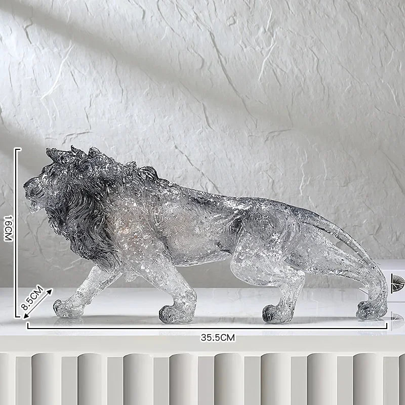 Animal Sculpture - Golden Leopard Ornament, alternate view - House Of Avana