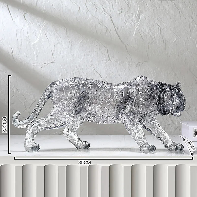 Animal Sculpture - Golden Leopard Ornament, alternate view - House Of Avana