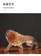 Animal Sculpture - Golden Leopard Ornament, product packaging - House Of Avana